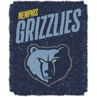 Grizzlies OFFICIAL NBA  Headliner  Woven Jacquard Throw Blanket