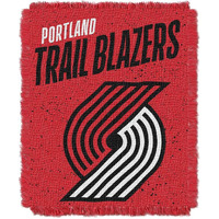 Trailblazers OFFICIAL NBA  Headliner  Woven Jacquard Throw Blanket