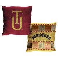 Northwest - NCAA Historically Black Colleges Universities Team Invert 14  Double Sided Jacquard Pillow - HBCU 2 Pack (Tuskegee Golden Tigers)