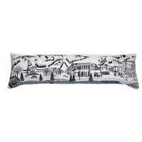 HomeRoots Cream 45  White Aspen Daylight Skyline Lumbar Decorative Pillow