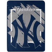 NORTHWEST ENTERPRISES MLB 46x60 Dimensional Design Micro Raschel Thro Blanket (Ne York Yankees)