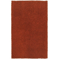 HomeRoots 509001 5 x 7 ft. Rust Red Shag Tufted Handmade Stain Resistant Area Rug