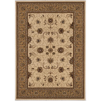 HomeRoots 528836 10 x 13 in. Oriental Non Skid Area Rug Cream