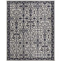 HomeRoots 513674 5 x 8 ft. Taupe & Gray Wool Floral Hand Tufted Handmade Stain Resistant Rectangle Area Rug