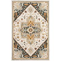 HomeRoots 508112 5 x 8 ft. Oriental Tufted Handmade Stain Resistant Area Rug Multi Color