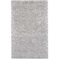 HomeRoots 511580 8 x 11 ft. Gray & Silver Abstract Hand Tufted Handmade Rectangle Area Rug