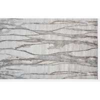 HomeRoots 512250 5 x 8 ft. Taupe Ivory & Gray Abstract Hand Tufted Handmade Rectangle Area Rug