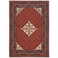 HomeRoots 509216 3 x 5 ft. Oriental Power Loom Stain Resistant Area Rug with Fringe Multi Color