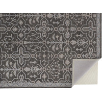 HomeRoots 513670 9 x 12 ft. Gray Blue & Ivory Wool Floral Hand Tufted Handmade Stain Resistant Rectangle Area Rug