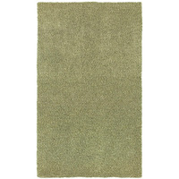 HomeRoots 508987 5 x 7 ft. Shag Tufted Handmade Stain Resistant Area Rug Olive Green