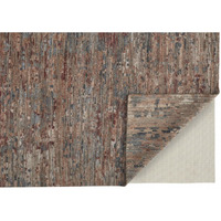 HomeRoots 513359 8 x 10 ft. Red & Blue Wool Abstract Hand Knotted Rectangle Area Rug