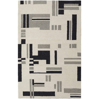 HomeRoots 514403 9 x 12 ft. Ivory & Taupe Wool Abstract Hand Tufted Handmade Rectangle Area Rug