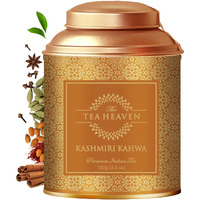 The Tea Heaven - Kashmiri Kahwa Tea, Premium Indian Loose Leaf Chai Tea with 6 All-Natural Ingredients, Spiced Green Tea, Loose Chai Tea for Hot or Cold Brewing, 100 Grams (3.5 oz)