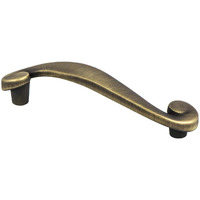 Berenson Sonata Designer 96mm Center to Center Cabinet Pull, Rustic Brushed Brass