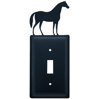 Village Wrought Iron Indoor Accent Horse - Single Switch Cover