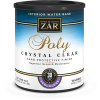 ZAR 34512 Semi Gloss Aqua Water Based Polyurethane, QT, Blue