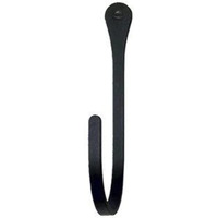 WH-N-E Narrow Metal Black Wall Hook (1/2 W by 3 1/2 H by 2 D)