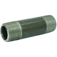 Ace 1/2 in. Dia. x 1/2 in. Dia. x 3-1/2 in. L MPT To MPT Schedule 40 Galvanized Steel Pipe Nipple