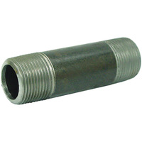 Ace 1/2 in. Dia. x 1/2 in. Dia. x 4 in. L MPT To MPT Schedule 40 Galvanized Steel Pipe Nipple