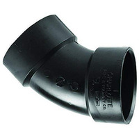 Charlotte Pipe Elbow Abs/Dwv 2   45 Deg. Black