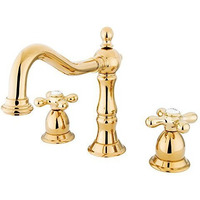 Kingston Brass KS1972AX 8 in. Widespread Bathroom Faucet, Polished Brass