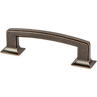 Berenson Hearthstone 96mm Center to Center Cabinet Handle Pull, Weathered Verona Bronze