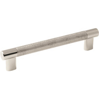 Amerock | Cabinet Pull | Polished Nickel/Stainless Steel | 6-5/16 inch (160 mm) Center to Center | Esquire | 1 Pack | Drawer Pull | Drawer Handle | Cabinet Hardware