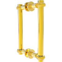 Allied Brass 404T-8BB-PB Contemporary 8 Inch Back Twisted Accent Shower Door Pull, Polished Brass