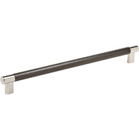 Amerock | Cabinet Pull | Polished Nickel/Gunmetal | 12-5/8 inch (320 mm) Center to Center | Esquire | 1 Pack | Drawer Pull | Drawer Handle | Cabinet Hardware