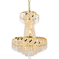 Elegant Lighting Value Belenus 6 Light Gold Pendant Clear Royal Cut Crystal - Finish:Gold - Finish:Gold - Finish:Gold Gold