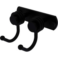 Allied Brass 920D-2 Mercury Collection 2 Position Multi Dotted Accent Decorative Hook, Matte Black