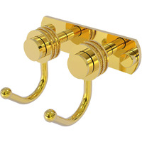 Allied Brass 920D-2 Mercury Collection 2 Position Multi Dotted Accent Decorative Hook, Polished Brass