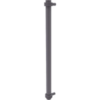 Allied Brass 402G-RP 18 Inch Refrigerator Groovy Accents Appliance Pull, Matte Gray