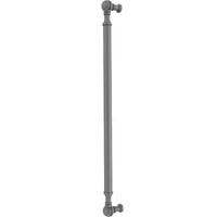 Allied Brass P-3/18 18 Inch Beaded Refrigerator Appliance Pull, Matte Gray