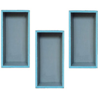 6  x 13  Pre Made Shower Niche 3 Pack. Waterproof Leak Proof Ready For Tile Installation Storage For Shampoo and Soap