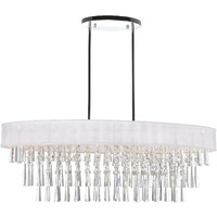 CWI Lighting Franca 8 Light Drum Shade Chandelier with Chrome Finish Fom