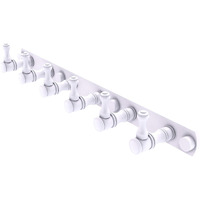 Allied Brass CL-20-6 Carolina Collection 6 Position Tie and Belt Rack Decorative Hook, Matte White