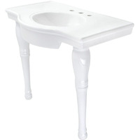 Kingston Brass VPB1378 Templeton Console Sink, White