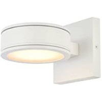 Living District Modern Home Decorative Raine Integrated LED Wall Sconce in White