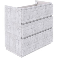 Fresca Stella 82  Double Bathroom Cabinet in Rustic White