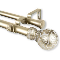 Rod Astamoda Terreca Double Curtain 1  OD 48-84 inch - Light Gold