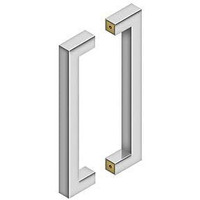 12 in. Contemporary Back to Back Pull Brushed Stainless