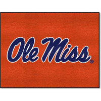 FANMATS 5128 University of Mississippi All-Star Mat | Red | 33.75 x42.5  | Script Ole Miss Primary Logo