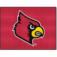 FANMATS 2642 University of Louisville All-Star Mat | Red | 33.75 x42.5  | Cardinal Head Primary Logo