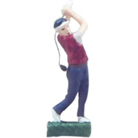 Bonsaiboy Home Ceramic Golfer Figurine