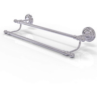 Allied Brass QN-72/18 Que Collection 18 Inch Double Towel Bar, Polished Chrome