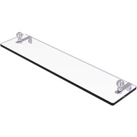 Allied Brass MA-1/22 Mambo 22 Inch Vanity Beveled Edges Glass Shelf, Satin Chrome