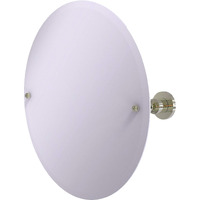 Allied Brass AP-90 Frameless Round Tilt Beveled Edge Wall Mirror, Polished Nickel