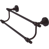 Allied Brass RD-72/24 Retro Dot Collection 24 Inch Double Towel Bar, Antique Bronze