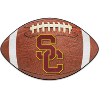 FANMATS Southern California Trojans Football Mat NCAA Accent Rug - 20.5  W x 32.5  L